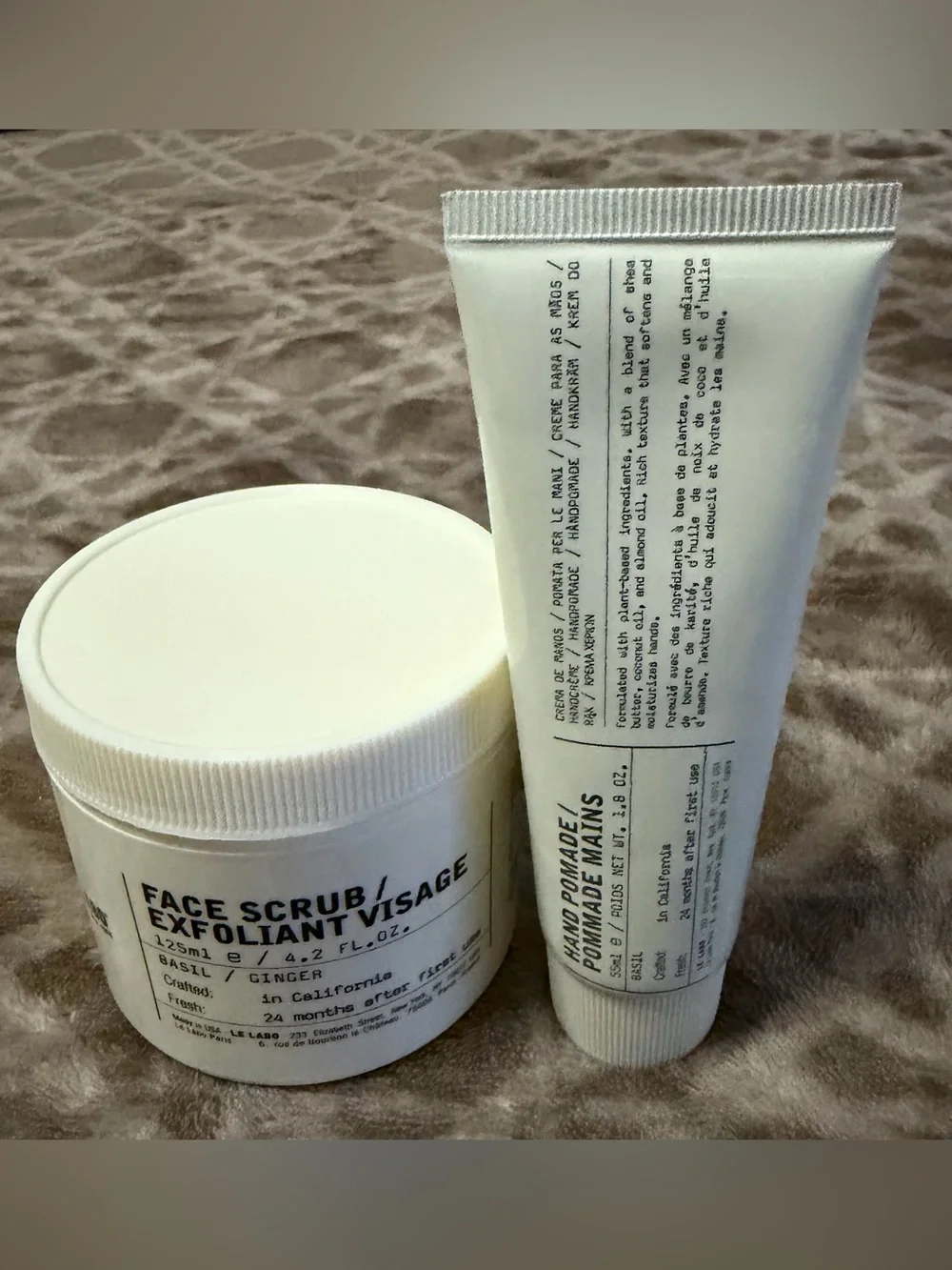 Le Labo Basil Face Scrub & Hand Pomade Full Size Bundle; new/authentic/unopened